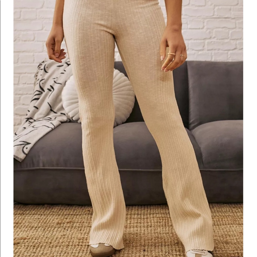 URBAN OUTFITTERS ROSIE RIBBED TROUSERS